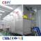 Kompakt düzen Tam donanımlı buz küp makinesi Yüksek verimlilik 10 ton / gün Yiyebilir küp buz fabrikası
