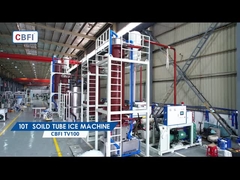 10 Ton Katı Tüp Buz Makinesi Çapı 45mm Berrak Buz