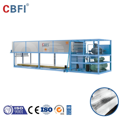 Paslanmaz Çelik Doğrudan Soğutma Buz Blok Makinesi 3-200 ton/gün Kapasite CE/ISO ile kontrol edilen PLC