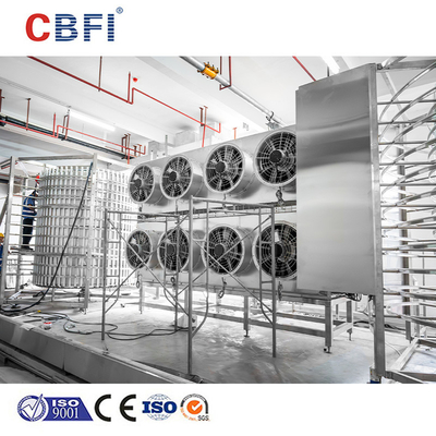 Özel Çift Spiral Iqf Dondurucu Taşıyıcı Genişi 1372mm 200kg/h
