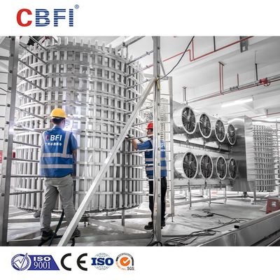 Özel Çift Spiral Iqf Dondurucu Taşıyıcı Genişi 1372mm 200kg/h