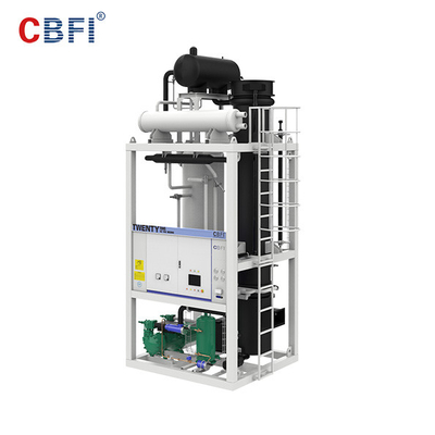 Freon Sistemi Yenilebilir Buz Tüpü Makinesi 12 Ay Garanti 380v 50hz 3 p