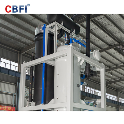 PLC Kontrol Cihazı ile 20 Ton Paslanmaz Çelik Evaporatör Buz Tüpü Makinesi