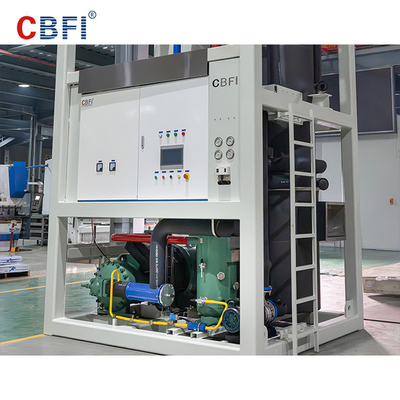 Siemen Control Green Tube Ice Machine Stainless Steel Evaporator / Freon Refrigeration