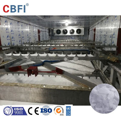 Copeland Kompresörü ile Otomatik Flak Buz Makinesi 1-60 ton Kapasite 12-45 mm çaplı buz için
