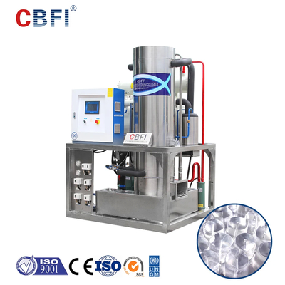 Integral Structure 3.5kW Tube Ice Machine, 28.3kw Soğutma Kapasitesi ve 30~55mm buz uzunluğu
